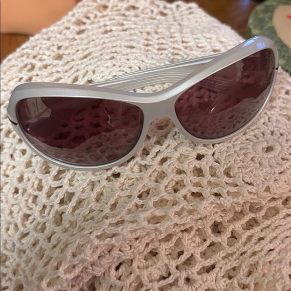 Nike Scene Stealer Oval Sunglasses Summit White EVO350 Side Swosh Women’s main image 3